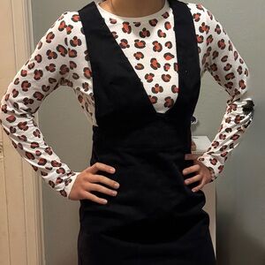 Black Pinafore Dress